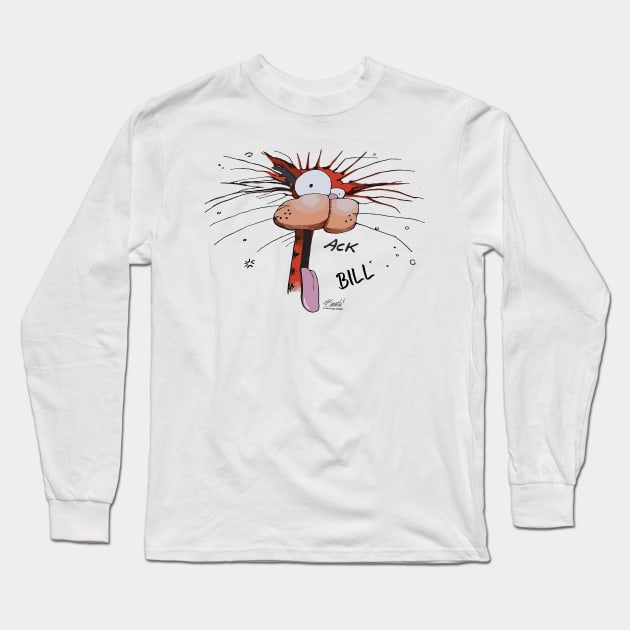 The Bill The Cat Bloom County Sunday Comics Breathed Shirt Washington Post Long Sleeve T-Shirt by Helen Morgan